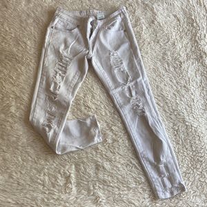 White Ripped Jeans